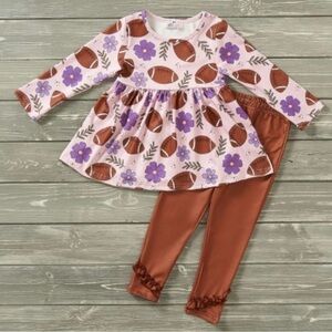 Very cute and fun football outfit for a girl size 7/8